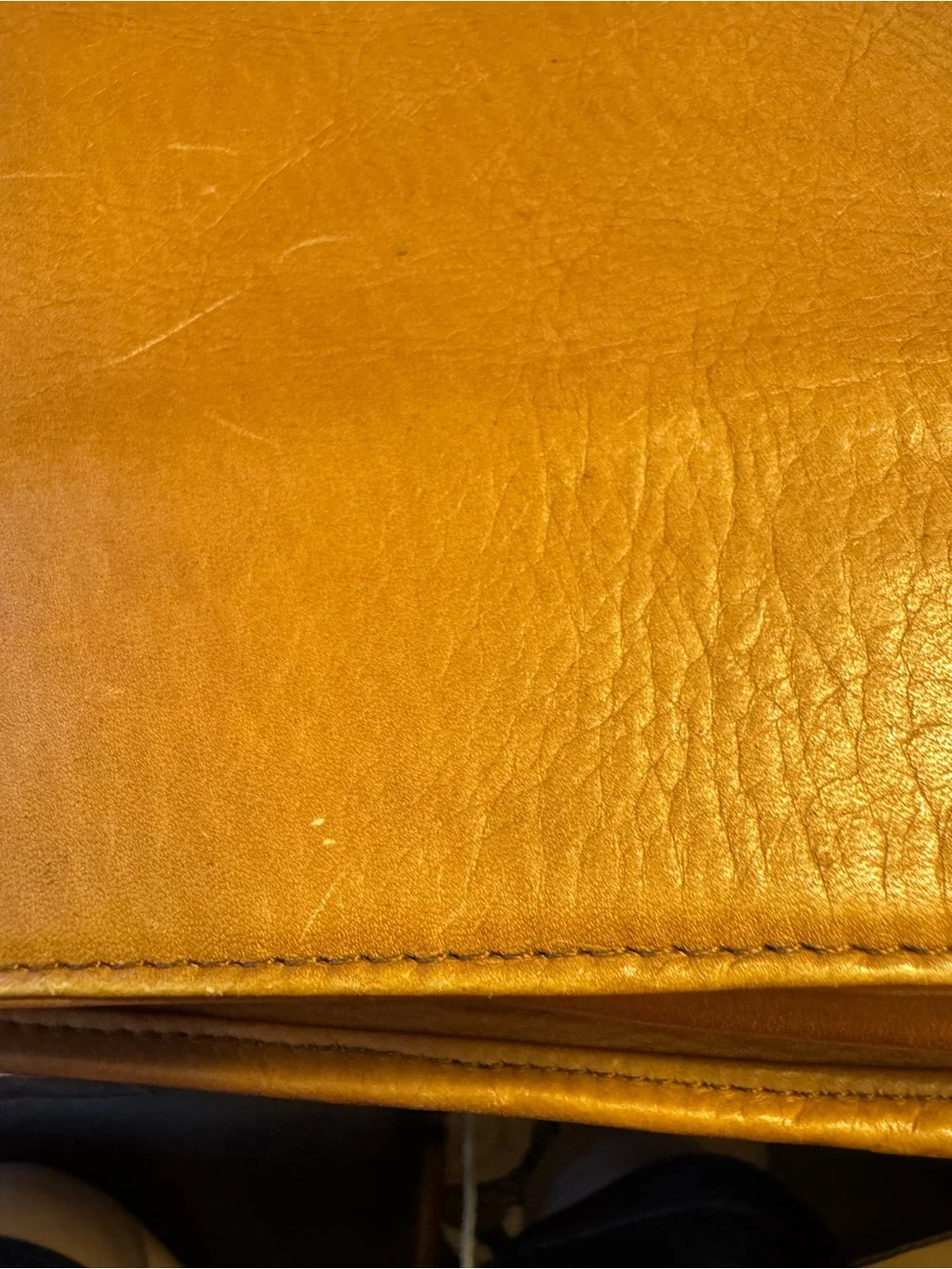 Le Donne Tan Genuine Leather Messenger Briefcase Laptop Bag
